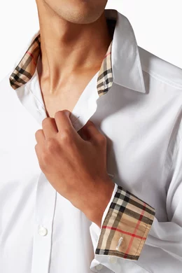 Slim fit shop burberry shirt