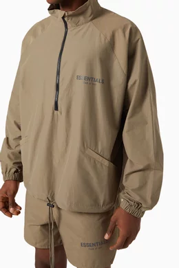 Essentials half clearance zip track jacket