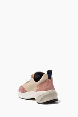 Buy Tory Burch Neutral Good Luck Sneakers in Suede for Women in
