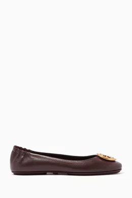 Tory burch outlet burgundy flats
