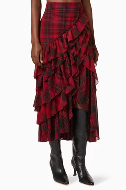 Plaid skirt best sale ralph lauren