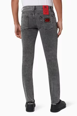 Dolce and gabbana jeans metal plate best sale