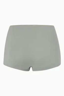 Buy SKIMS Grey Cotton Jersey Boy Short for Women in UAE