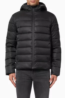 Buy Calvin Klein Jeans Black Lightweight Puffer Jacket in Recycled