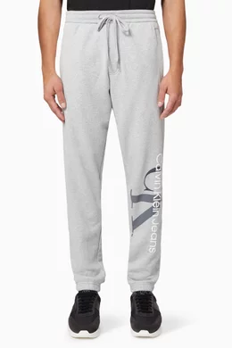 Calvin klein grey monogram joggers new arrivals
