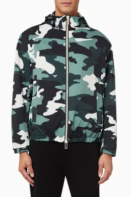 Armani best sale camo hoodie