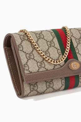 Ophidia gg supreme canvas wristlet hotsell