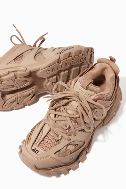 Buy Balenciaga Neutral Track Sneakers in Mesh Nylon for Men in