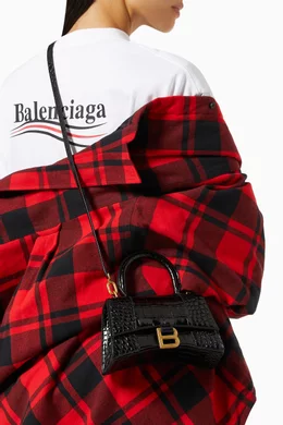 Balenciaga shop plaid bag
