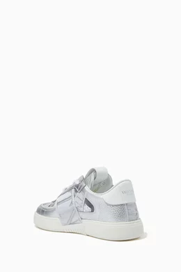 Valentino silver sneakers discount