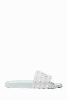 Buy Valentino Garavani White Valentino Garavani Rockstud VLOGO