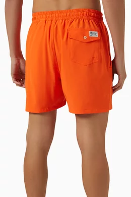 Orange polo store swim trunks