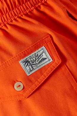 Orange ralph lauren swim shorts sales