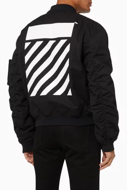 Off white cheap black bomber