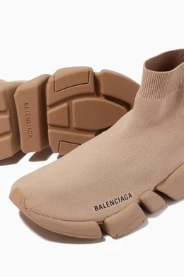 Buy Balenciaga Neutral Speed 2.0 Sneakers in Recycled Knit for Women in UAE Ounass