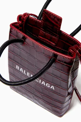 Balenciaga shopping top phone holder