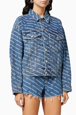 Alexander wang game denim outlet jacket