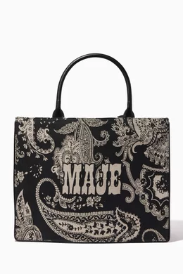 Paisley print tote bag discount