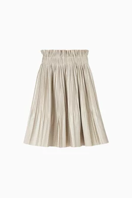 Dkny gold pleated on sale skirt