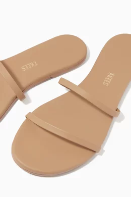 Buy Tkees Neutral Gemma Slides in Nappa for Women in UAE Ounass