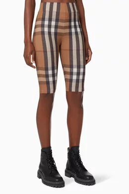 Checkered cycling shorts store