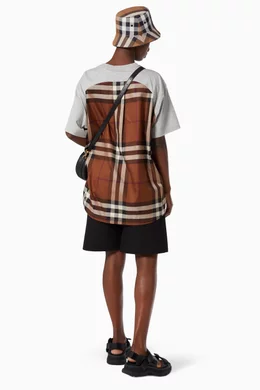 Burberry check cotton jersey 2025 t-shirt dress