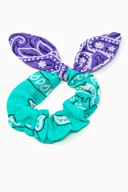 Buy Arizona Love Multicolour Chouchou Bandana Hair Tie in Cotton