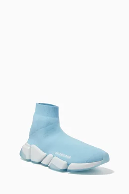 Buy Balenciaga Blue Speed 2.0 Sneakers in Recycled Knit for Women in UAE Ounass