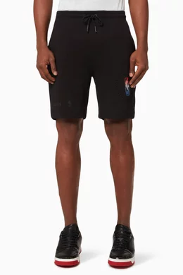 Buy BOSS Black NBA Sweat Shorts in Cotton Fleece for Men in UAE Ounass