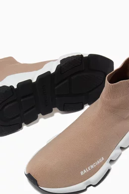 Balenciaga speed knit brown new arrivals