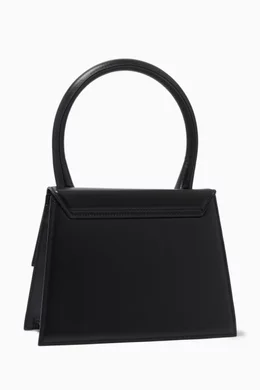 Buy Jacquemus Black Le Grand Chiquito Tote Bag in Leather for