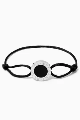 Buy BVLGARI Black BVLGARI BVLGARI Enamel Bracelet in Sterling