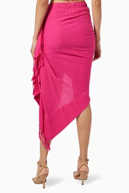 Buy Just Bee Queen Pink Tulum Skirt for Women in UAE Ounass
