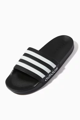 Buy adidas Black Adilette Shower Slides in Rubber for Boys in UAE