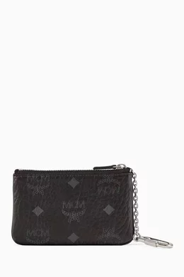 Buy MCM Black Key Pouch in Visetos Original for UNISEX in UAE Ounass