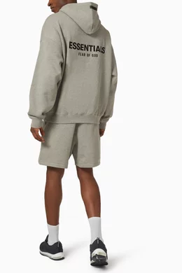 Buy Fear of God Essentials Grey Essentials Hoodie in Cotton Blend for Men  in UAE | Ounass