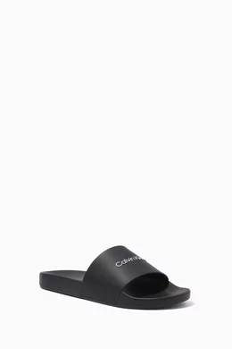 Calvin klein rubber slides sales