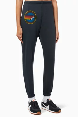 Buy Aviator Nation Black Aviator Nation Sweatpants in Cotton