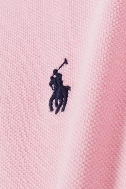 Buy Polo Ralph Lauren Pink Basic Logo Polo Shirt in Cotton for