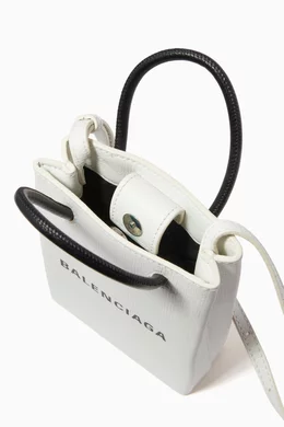 Balenciaga shopping phone top bag on strap