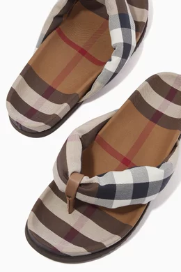 Thong burberry 2025 flip flop