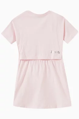 Calvin klein t shirt dress pink outlet