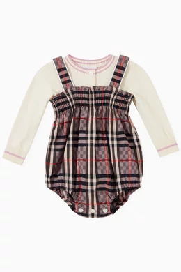 Burberry baby bodysuit best sale