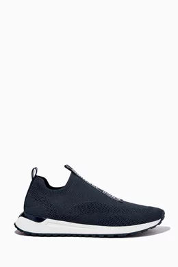 Michael kors blue online slip on sneakers