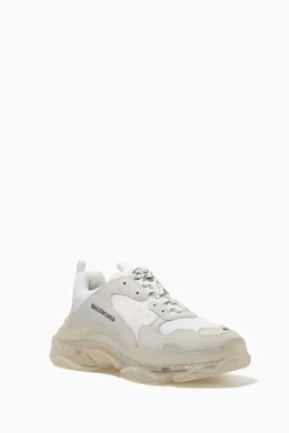Balenciaga triple s white clear sole shop