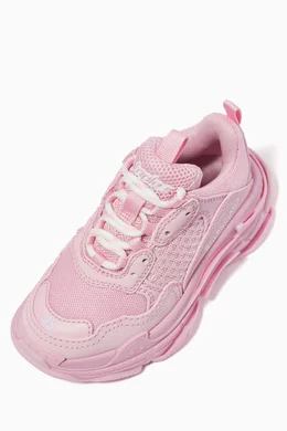 Buy Balenciaga Pink Triple S Sneakers in Double Foam Mesh for