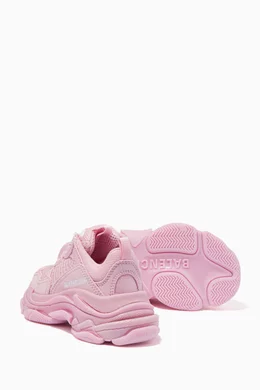 Buy Balenciaga Pink Triple S Sneakers in Double Foam Mesh for