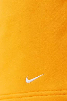 Orange nike fleece top shorts