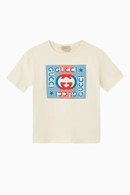 Gucci square outlet logo t shirt