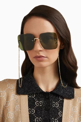 Oversized square frame shop sunglasses